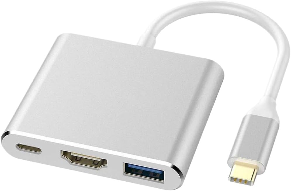 USB C to HDMI 互換 3 in 1 コンバーター NS USB 3 0 Type C to HD 4K USB 3 0