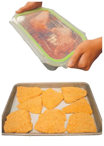 Bol Mezclador para Empanar de Acero Inoxidable 2.6QT con Tapa miniatura 5