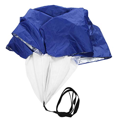 DAUERHAFT Paracadute da Corsa per Allenamento di Resistenza con Paracadute da Calcio per Allenamento di Forza con Custodia(Blue)