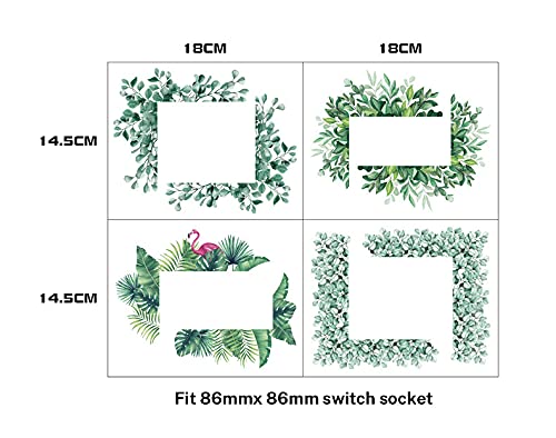 Moderno interruttore di fenicottero verde nordico
