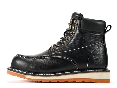 Image of Men's 6 Inch Moc Toe Work Boots | Goodyearwelt,EH Protection,Oil and slip-resistant Wedge Sole