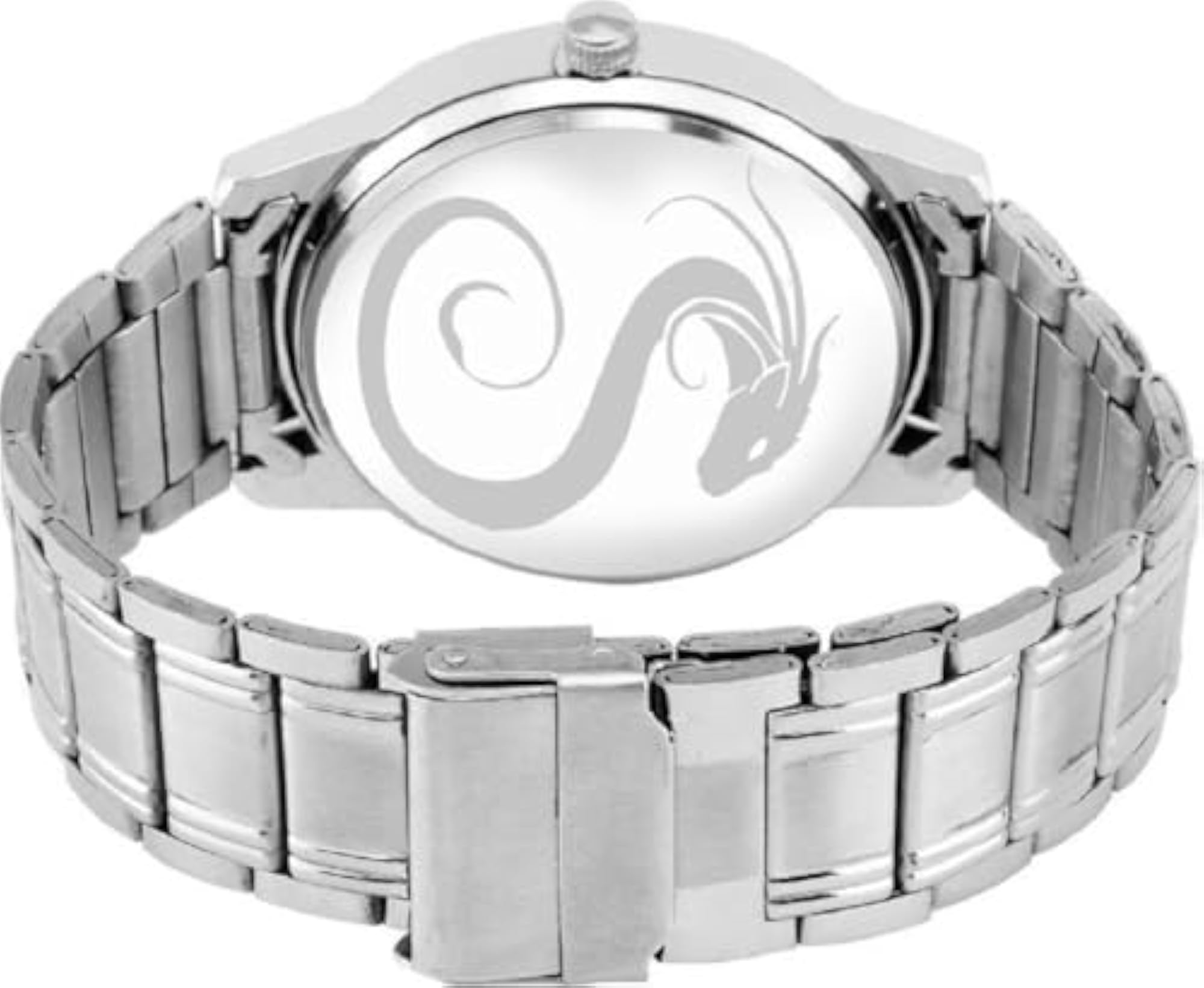 Boys Analog Watch, Stylish Minimal Design, Silver