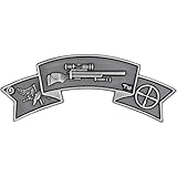 Sniper Qualification Pin (Antique Silver) - Sniper Pin - SWAT Sniper Tab - Police Sniper