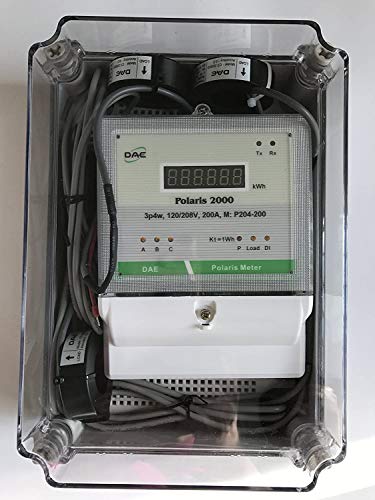 Dae P204-200-S Kit, Ul Ctep Kwh Smart Submeter, 3P4W(3 Hot Wire, 1 Neutral), 200A, 120/208V, 3 Solid Core Cts(Inner Diameter 1.02") #TOP3