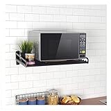 Mikrowellenhalterung Mikrowelle Halterung/Single-Layer-Rack Edelstahl Wand-Lagerregal Mikrowelle Backofen Wandhalterungen Regal Für Die Küche, Zum Aufhängen,50x39cm