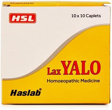 Lax Yelo Tablets- 100 Tabs - Pack Of 1 || Shophomeo Homeopathic Constipation Care & Laxatives