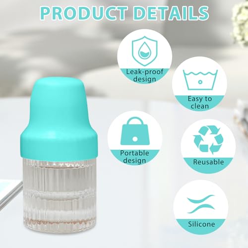 LOGJAM 16 Pcs Bottle Covers for Traveling, Reusable Silicone Leak Proof Elastic Sleeves for Liquid Travel Toiletry Bag Accessories