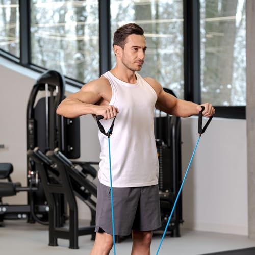 Gymtek Opvouwbaar Opdrukplank met Expanders - Fitnessbord Rug - Armen - Triceps - Push-up Bord - Multifunctioneel - Spiertraining - Handvat - Afbeelding 3