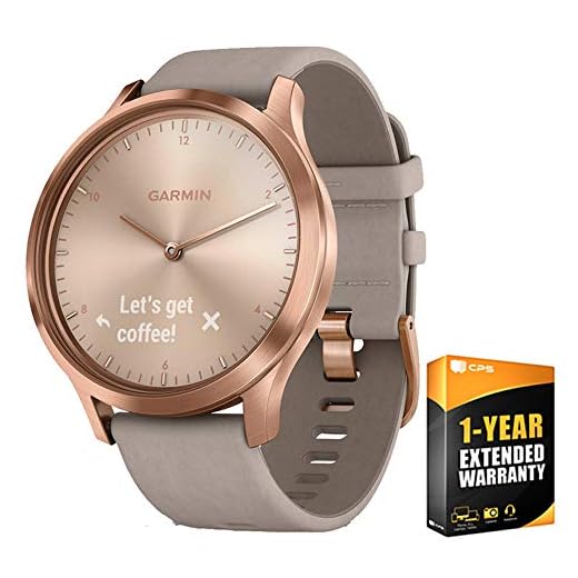 Garmin Vivomove HR Premium Rose Gold w/Gray Suede Band + Extra Band Granite Blue (010-01850-19) with 1 Year Extended Warranty
