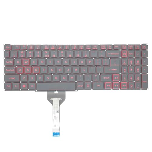 Image of Replacement Keyboard for Acer Nitro 5 AN515-55 AN515-56 AN515-57 AN515-58 AN515-45,AN517-52 AN517-53 AN517-57 AN517-41 AN517-45, Predator Helios 300 PH315-54 PH315-55 PH317-51 Series Laptop