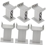 Accessoires de jouets ferroviaires : construction robuste, sans bavures, bonne finition, élimine les pièces de connexion qui peuvent devenir des dangers desserrés, connecteurs de voie ferrée en plastique