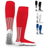 LUX Sports Calzini da calcio antiscivolo, sportivi, con rivestimento in gomma, di alta qualità, per pallacanestro, calcio, escursionismo, corsa