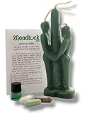 Green for The Money 6 INCH Man & Woman Candle KIT * Kit Vela Dinero Verde
