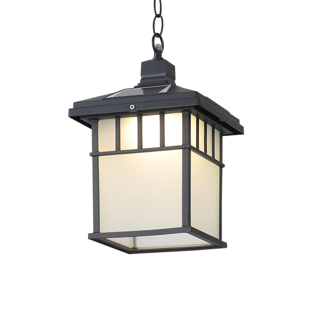 HXYSXHJUO European Style Waterproof Outdoor Pendant Light for Balcony and Garden Chandelier Gazebo Courtyard Landscape Lighting Fixture Villa Farmhouse Entrance.