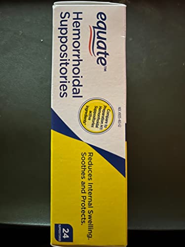 Equate Hemorrhoidal Suppositories 24 Ct by Equate