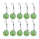 Hamwesh Breloczek NFC, 10 szt. Wodoodporny Programowalny Brelok NFC z możliwością Wielokrotnego Zapisu, 10 szt. 13,56 MHz, Chip NTAG213 144 Bajty Pamięci z Trybem Tylko do Odczytu dla Inteligentnych
