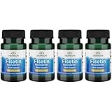 Swanson Fisetin Molecularly Similar to Apigenin, Luteolin, and Quercetin 100 Milligrams 30 Veg Capsules (4 Pack)