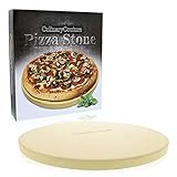 Large Pizza Stone for Oven – 15 x 12 inch Rectangular Pizza Stone for Grill, Even Heating for Perfect Crispy Crusts! Crack Resistant and Easy to Clean, Pizza Making Accessories