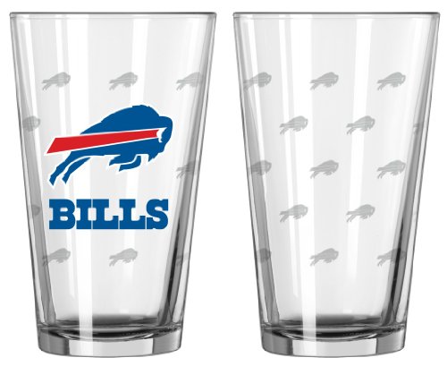 Boelter Brands Buffalo Bills Satin Etch Pint Glass Set