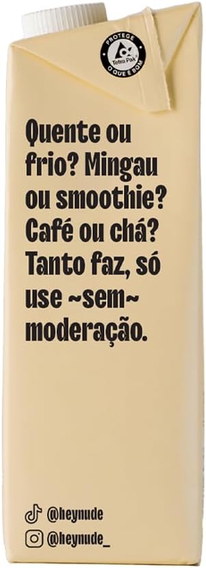 Pack Nude Leite de Aveia Baunilha 1L - Caixa 12 Unidades