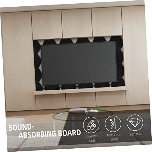 Paneles Acústicos para Aislamiento Sonoro 5 piezas para Estudios, KTV y Gimnasios de Fibra de Poliéster con Absorción de Sonido y Respaldo Autoadhesivo miniatura 6