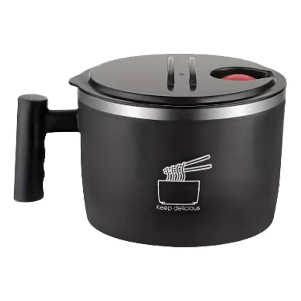 CTRLZS 1000ml Thai Soup Bowl–Multi-Use Lunch Container, Ramen Bowl, Cereal Bowl for Home, Kitchen & Camping Black