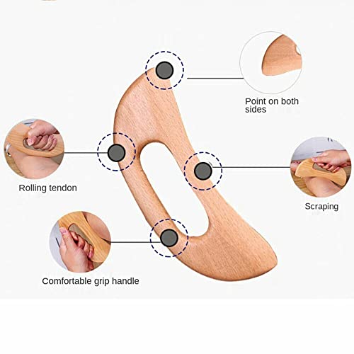 Wooden Gua Sha Tools Anti Cellulite Massage Scraping Tool Wood Lymphatic Drainage Paddle Cellulite Remove Back Neck Face Leg Massage #TOP7
