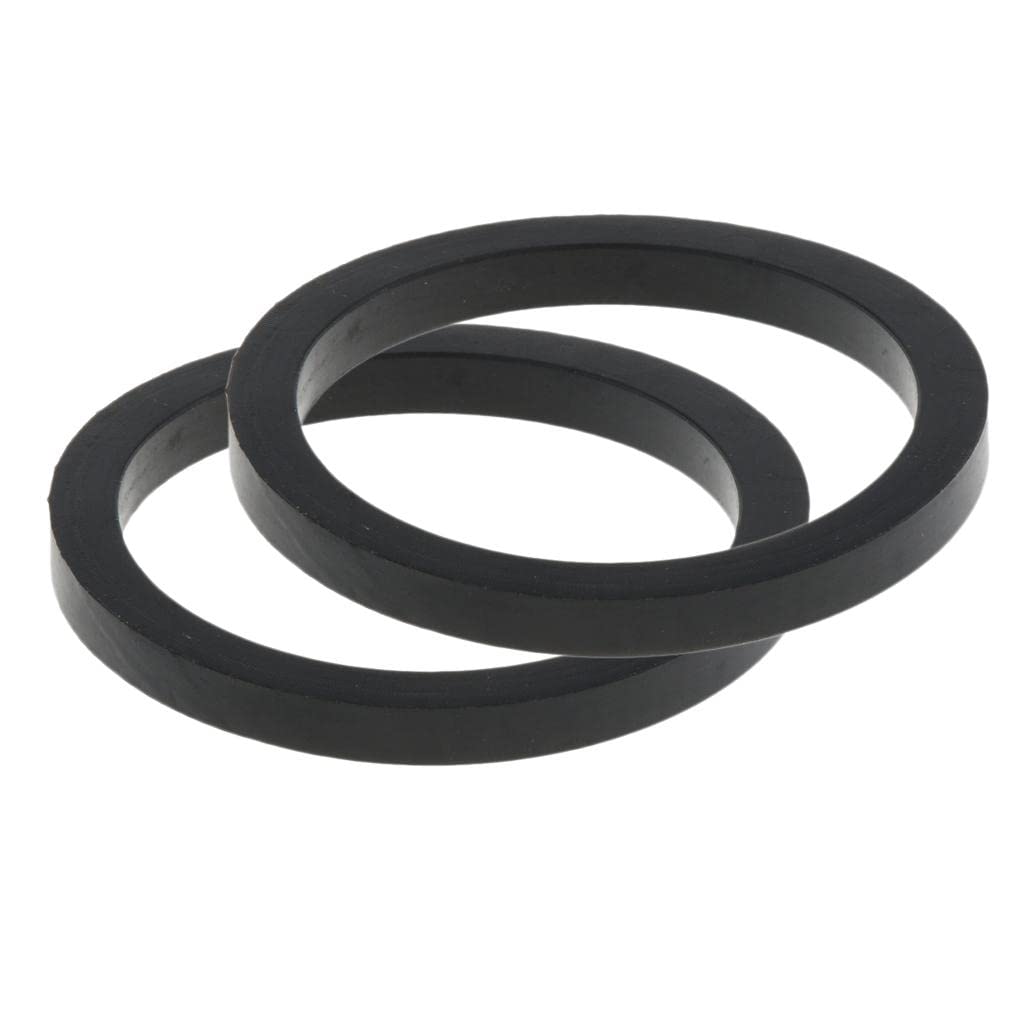 perfk Lot de 2 Bouchons d’Accessoire de Soupape pour Conteneur IBC, Joint en Caoutchouc, 54x44x5mm, Fermeture de Conteneur DN40