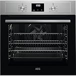 AEG 3000 Series Integrated Oven, BEX335011M 72L, LED Display, Turbo Grill, True Fan Cooking, Moist Fan Baking, Pizza Setting, MultiLevel Cooking, Class A Energy