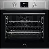 AEG 3000 Series Integrated Oven, BEX335011M 72L, LED Display, Turbo Grill, True Fan Cooking, Moist Fan Baking, Pizza Setting, MultiLevel Cooking, Class A Energy