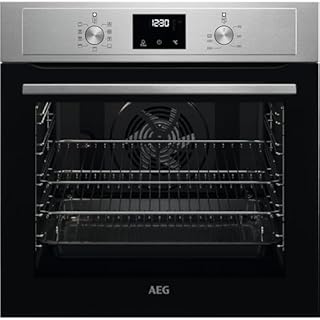 AEG 3000 Series Integrated Oven, BEX335011M 72L, LED Display, Turbo Grill, True Fan Cooking, Moist Fan Baking, Pizza Setting, MultiLevel Cooking, Class A Energy