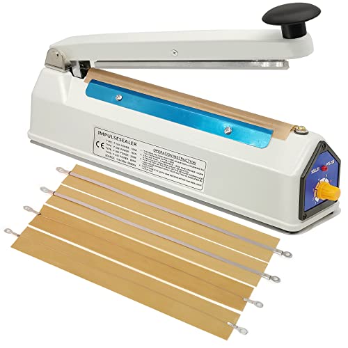 Impulse Sealer 8 Inch 5mm Tool for Plastic Bags