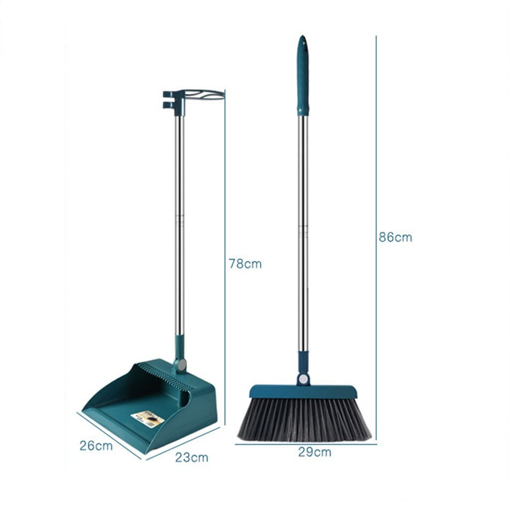 Set Scopa E Paletta Pieghevole Creativo Colore – Moderno, Con Setole Morbide, Colore Blu