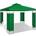 Produktbild KESSER® - Pavillon 3x3m wasserabweisend UV-Schutz 50+ Metall Gestell Partyzelt Gartenzelt Luxus Gartenpavillon 9m² Festzelt, Grün
