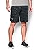 Under Armour Men's Raid Printed 10" Shorts, Black/Steel, Large