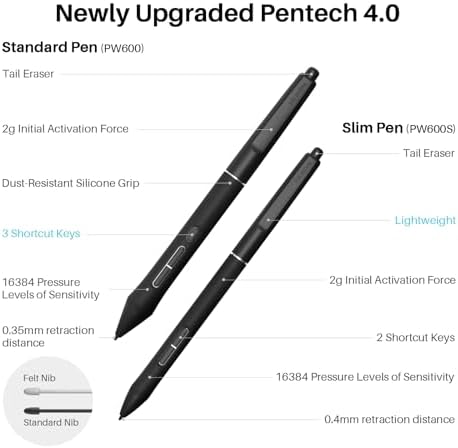 HUION Kamvas Pro 19 Tablet Digitalizadora 4K UHD miniatura 6