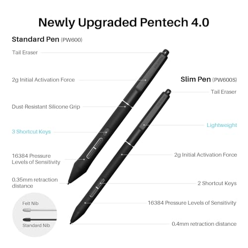Image of HUION KAMVAS Pro 19 4K UHD Drawing Tablet with Touch Screen, 96% Adobe RGB Drawing Monitor with 1.07 Billion Colors, PenTech 4.0 Stylus PW600, 16384 Pen Pressure, Slim Pen, Keydial Mini, 18.4inch