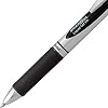 Pentel Energel 0.7 mm RTX Retractable Black Ink Pens - Medium Point, Metal Tip Pack of 10