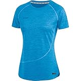 Materialmix JAKO Damen T-Shirt Active Basics blau meliert, 36