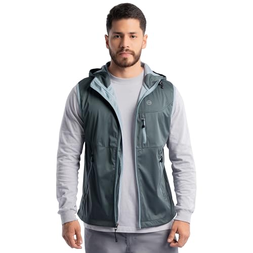 ATG Men's Softshell Flex Two Tone Hooded Trekking Vest