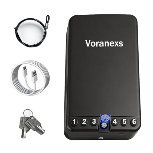 Travel-sized Biometric Gun Safe with Fingerprint