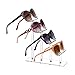 MOOCA 2 Pcs Set 4 Tier Premium Acrylic Eyeglasses Frame Stand, Sunglasses Rack, Sunglasses Stand Acrylic Eyeglasses Display, Eyewear Rack Holder, Glass Display, 9 in H