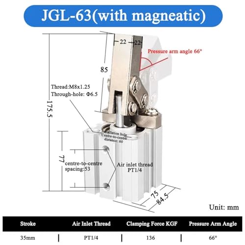 Cylindre de serrage ALC JGL-63 pour stopper les vibrations d'usinage - 2