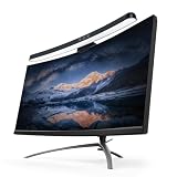 ELUTENG Curved Computer Monitor Lampe, 40CM Light Bar für Monitor 3-Farbtemperaturen Dimmbare LED Monitorlampe mit Touch-Steuerung PC Bildschirmlampe mit USB-Kabel für Gaming | Büroarbeit