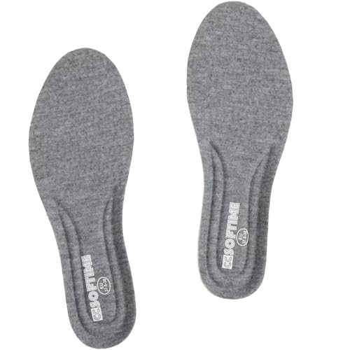 Image of CCSOFTIME 4D Cloud Insoles - Memory Foam Inserts Super Soft Ultra Comfort Shoe Insole, Shock Absorption for Feet Relief Sole Inserts for Men and Women Grey US7-7.5