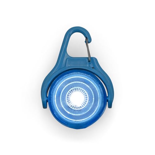 Rechargeable Adventure Light | Water Resistant Bright LED Clip-On Flashing Light for Dog Walking, Running and All Outdoor Activities (White)