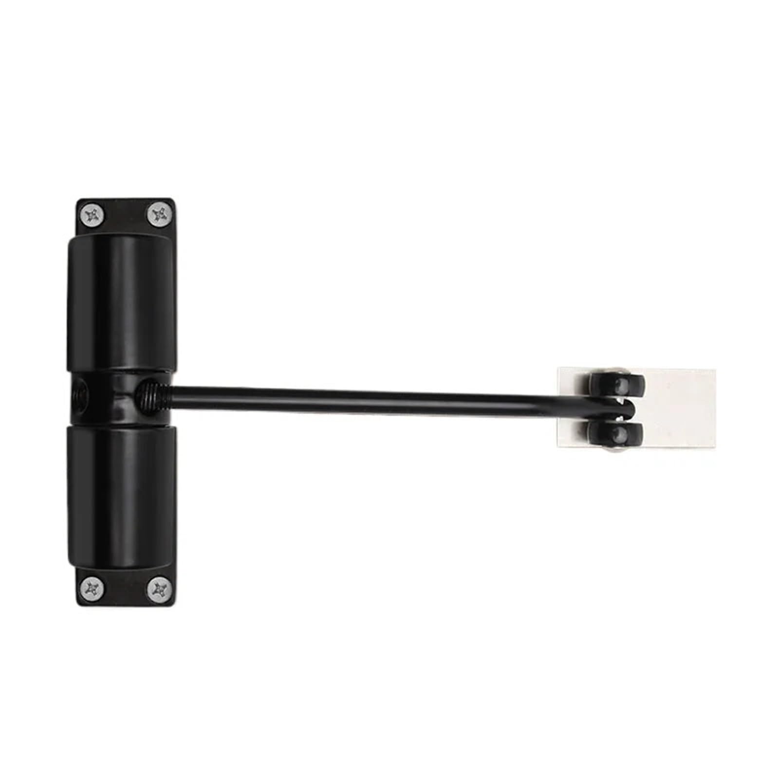 2 Pz 20-40 Kg Chiudiporta Automatici Regolabile Heavy Duty Sicurezza Primavera Silenzio Dispositivo Di Chiusura Mobili Porta Hardware Convertire Incernierato Per Porte(Black)