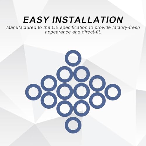Image of 100Pcs Oil Drain Plug Gaskets Fits for 4Runner Avalon Camry Land Cruiser Highlander Prius GX460 GX470, Crush Washer Seals Replaces OE 9043012031