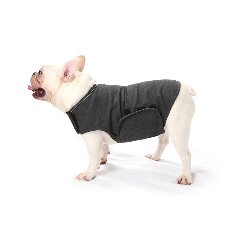 Cappotto Anti-Ansia per Cani, Giacca per Ansia per Cani,Leggero e avvolgente per Animali Ansiosi, per Mantenere Calmante il Comfort (Grigio, M)