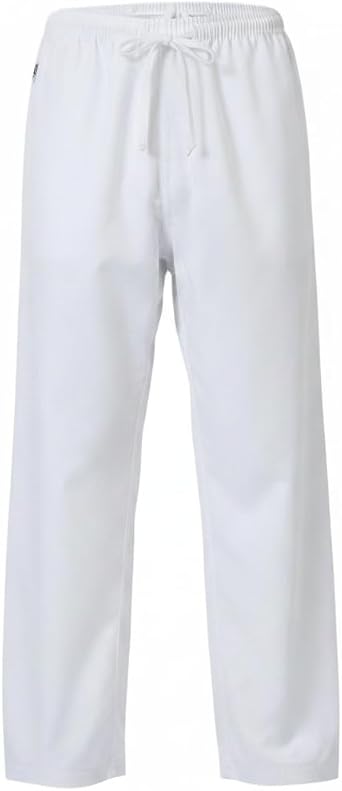 Taekwondo Training Pants - Taekwondo and Karate Pants, 100% Ribbed Polyester for Flexibility